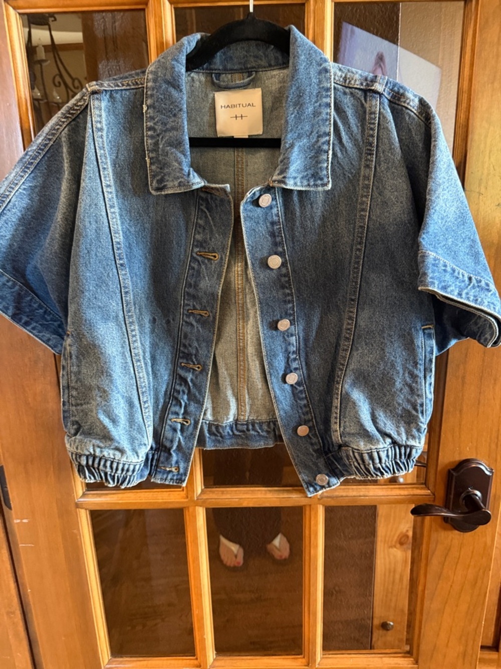 Habitual Blue Denim Short-Sleeve Jean Jacket